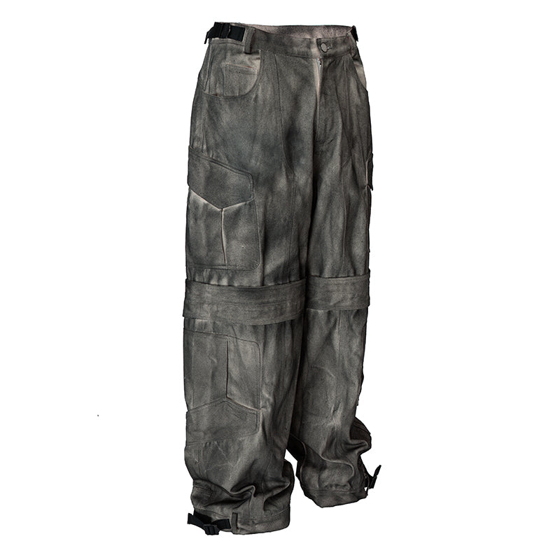 F2CE Dyed Dirty Symmetrical Work Baggy Cargo Pants | Face 3 Face