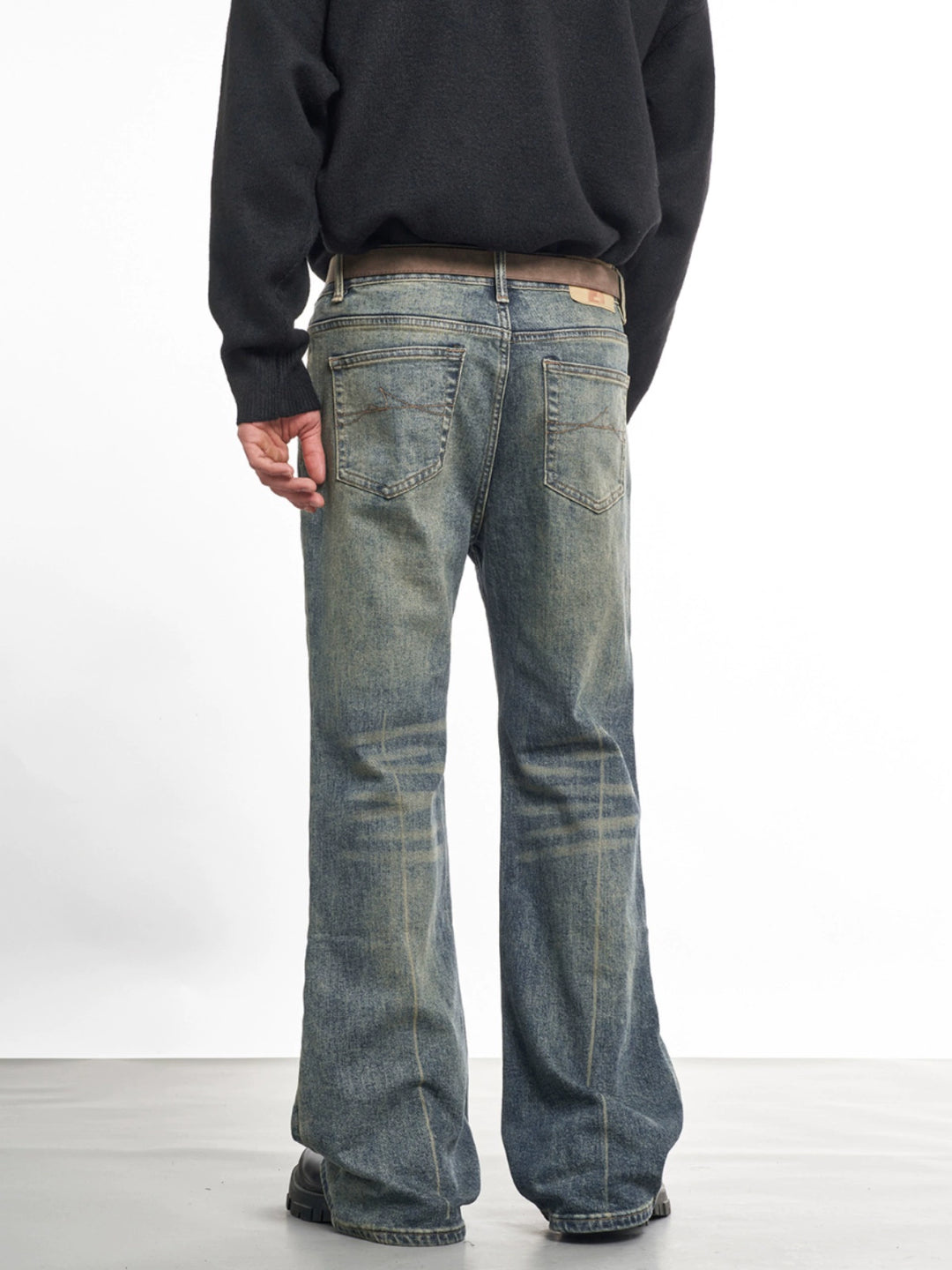 F3F Select Cat Whisker Washed Micro Flare Jeans | Face 3 Face