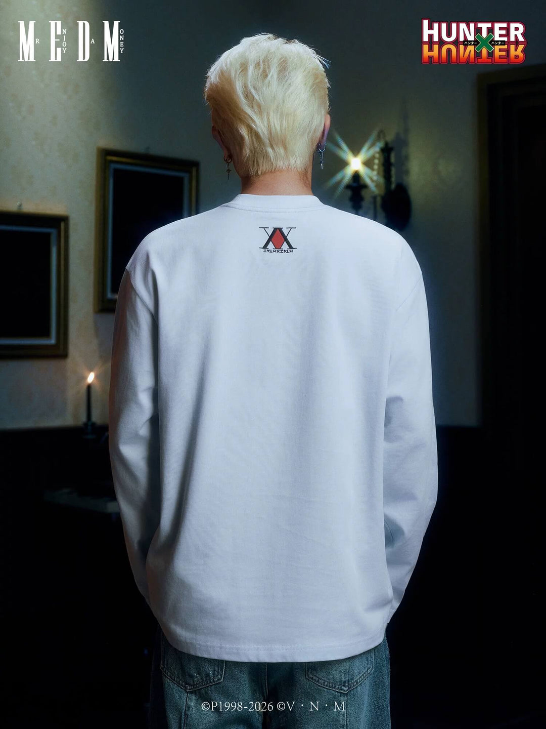 MEDM × HUNTER×HUNTER Character Embroidered Patch Long Sleeve Tee | Face 3 Face