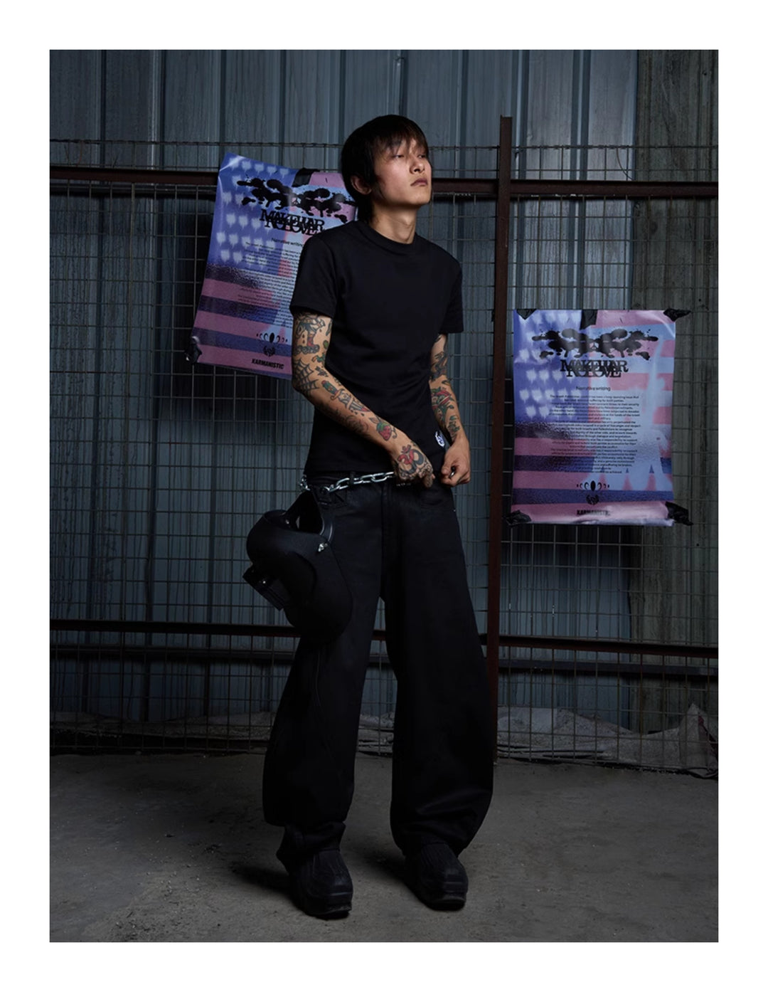 KARMANISTIC Karma Print Slim Tee | Face 3 Face