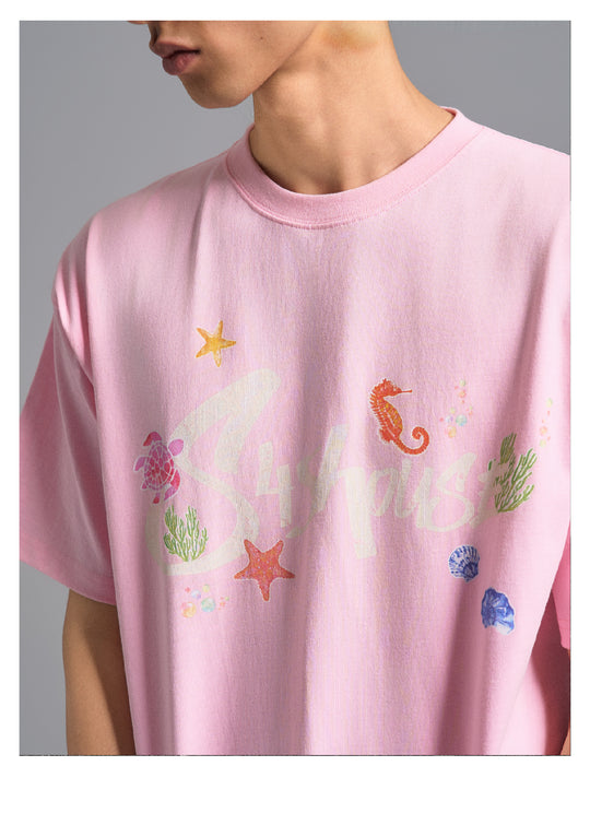 S45 Underwater World Graffiti Print Tee | Face 3 Face