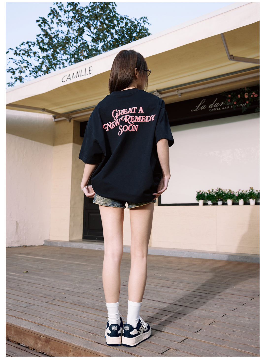 Remedy GREAT A NEW REMEDY SOON Foam Print Cool Touch Tee | Face 3 Face