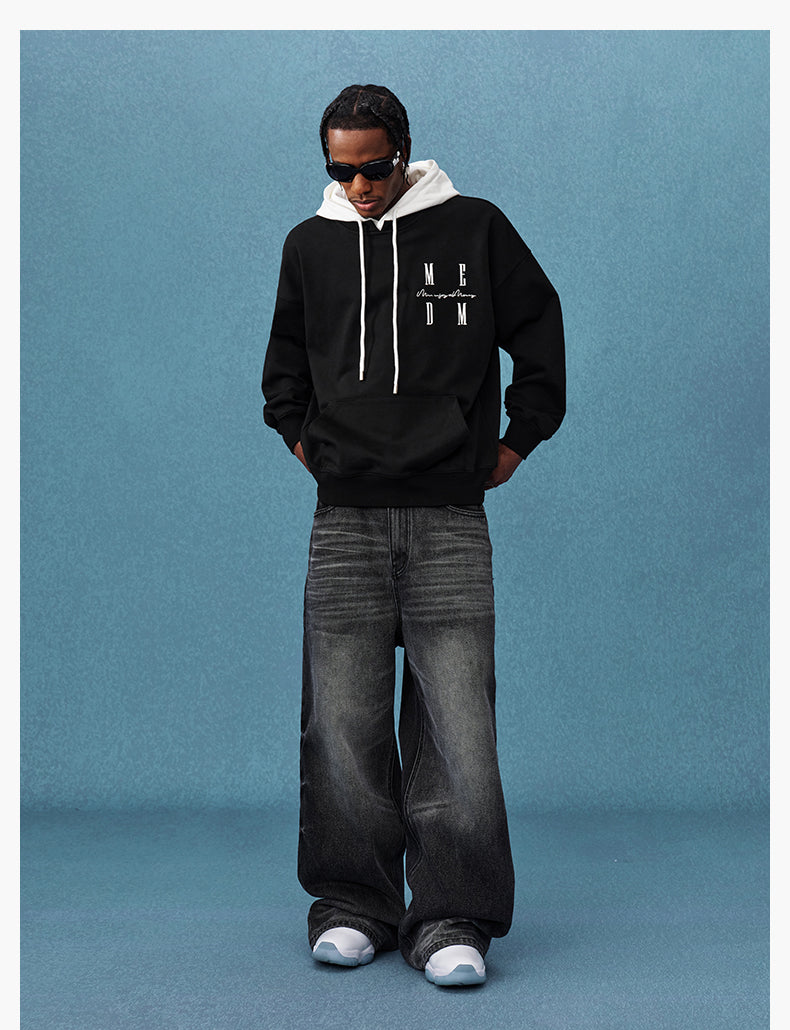 MEDM Layered Look Color Block Hoodie | Face 3 Face