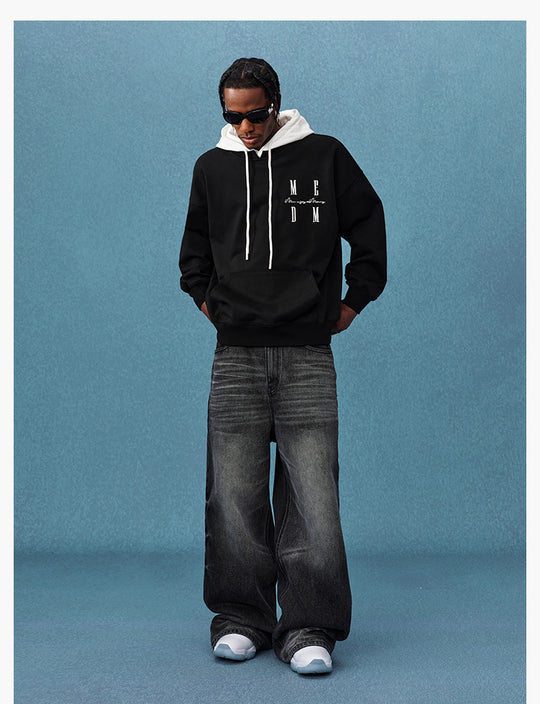 MEDM Layered Look Color Block Hoodie | Face 3 Face