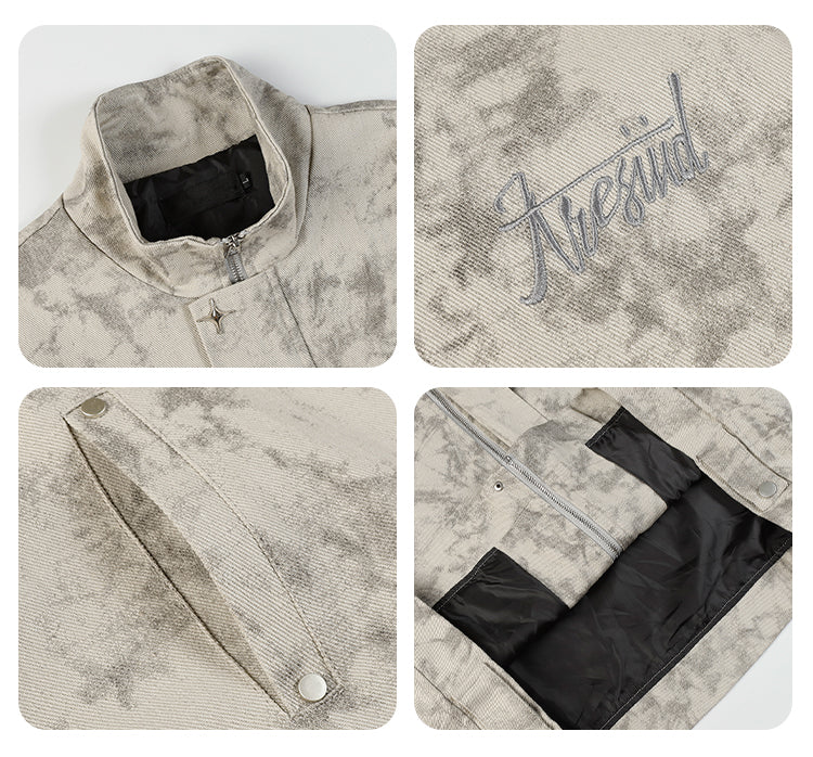 F3F Select Tie Dye Embroidered Jacket | Face 3 Face