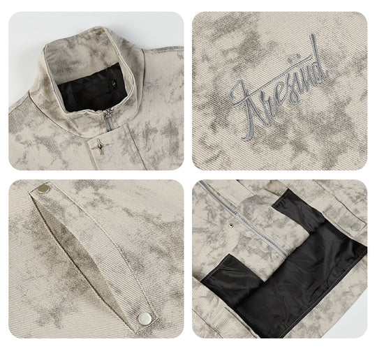 F3F Select Tie Dye Embroidered Jacket | Face 3 Face