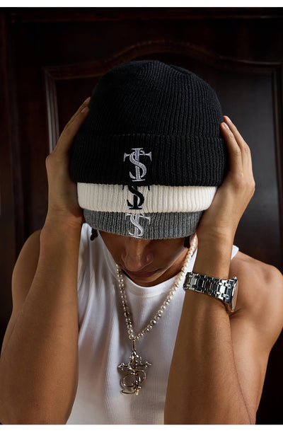 Small Town Kid Basic Logo Embroidery Beanie | Face 3 Face