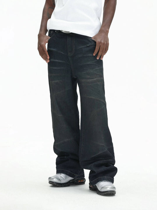 UNTILWERICH Vintage Whiskered Washed Distressed Jeans | Face 3 Face