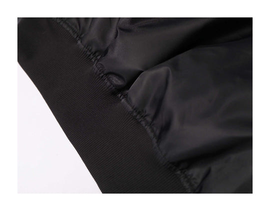 KARMANISTIC Embroidered Hooded Puffer Bomber Jacket | Face 3 Face