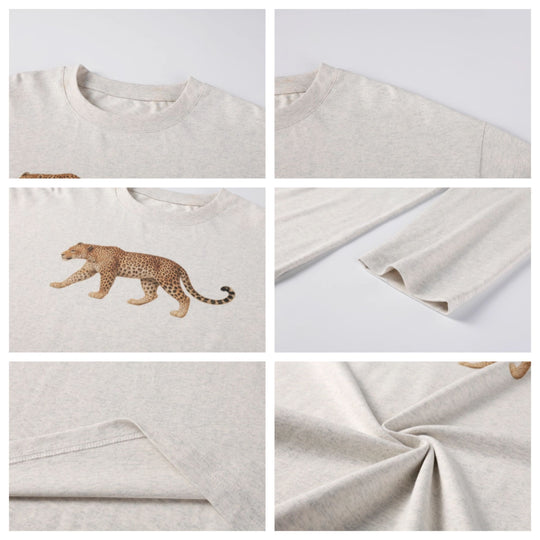 NOVACAM Leopard Digital Print Long Sleeve Tee | Face 3 Face