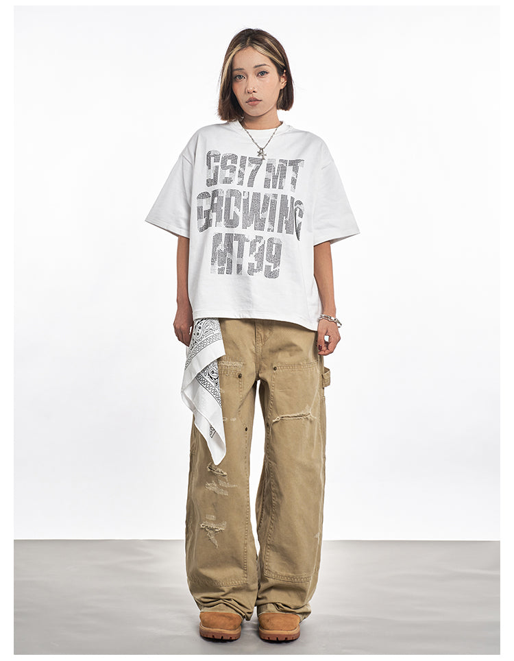 F3F Select Frayed Double Knee Work Painter Pants | Face 3 Face