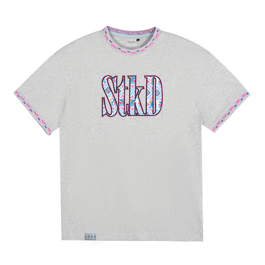 Small Town Kid STKD Embroidered Ethnic Pattern Pearl Tee | Face 3 Face