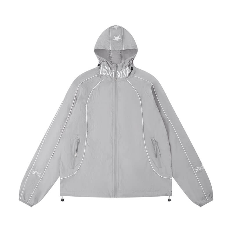 1807 Logo Star Print UV Protection Sports Track Jacket | Face 3 Face