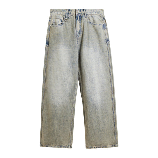 F3F Select Retro Wash Cut Wide Leg Jeans