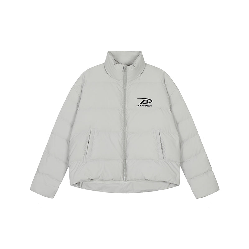 Achock Basic Simple Embroidery Logo Cotton Jacket | Face 3 Face