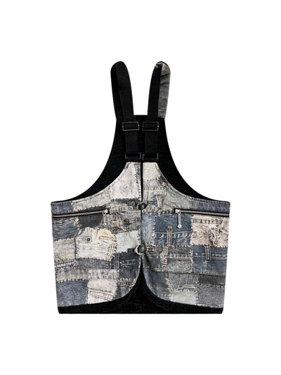 EVILKNIGHT(EK) Digital Printing Double-Sided Wear Backpack Vest | Face 3 Face