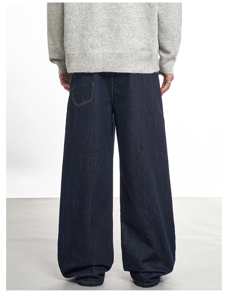 F3F Select Wide Leg Dark Blue Jeans | Face 3 Face