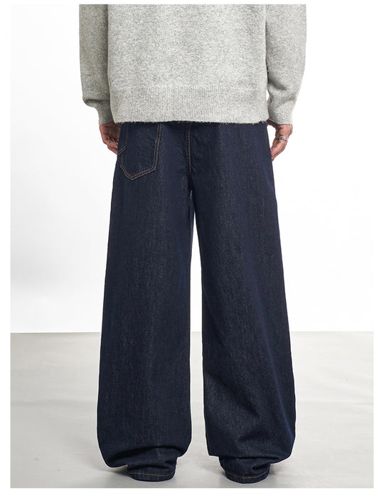 F3F Select Wide Leg Dark Blue Jeans | Face 3 Face