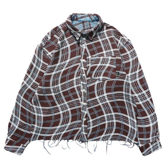 Remedy Wave Plaid Reversible Long Sleeve Shirt | Face 3 Face