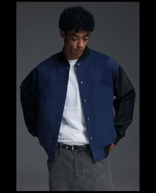 NOVACAM Patchwork Varsity Jacket | Face 3 Face