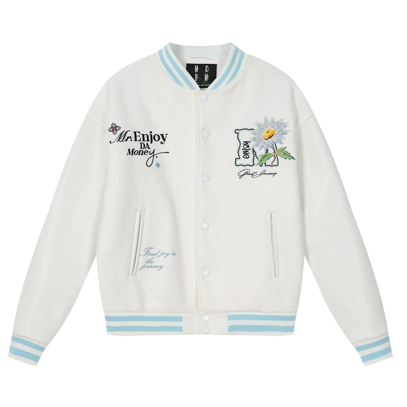 MEDM Daisy Floral Varsity Jacket | Face 3 Face