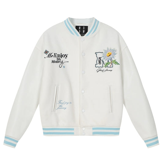 MEDM Daisy Floral Varsity Jacket | Face 3 Face