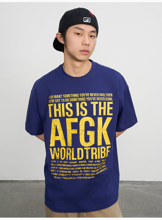 AFGK Vintage Logo Print Tee | Face 3 Face