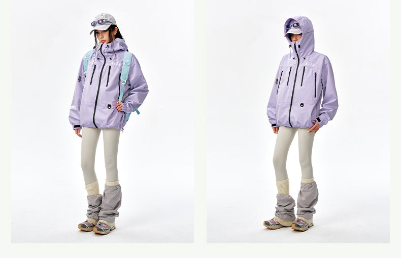 MEDM Basic Logo Embroidered Hardshell Jacket | Face 3 Face