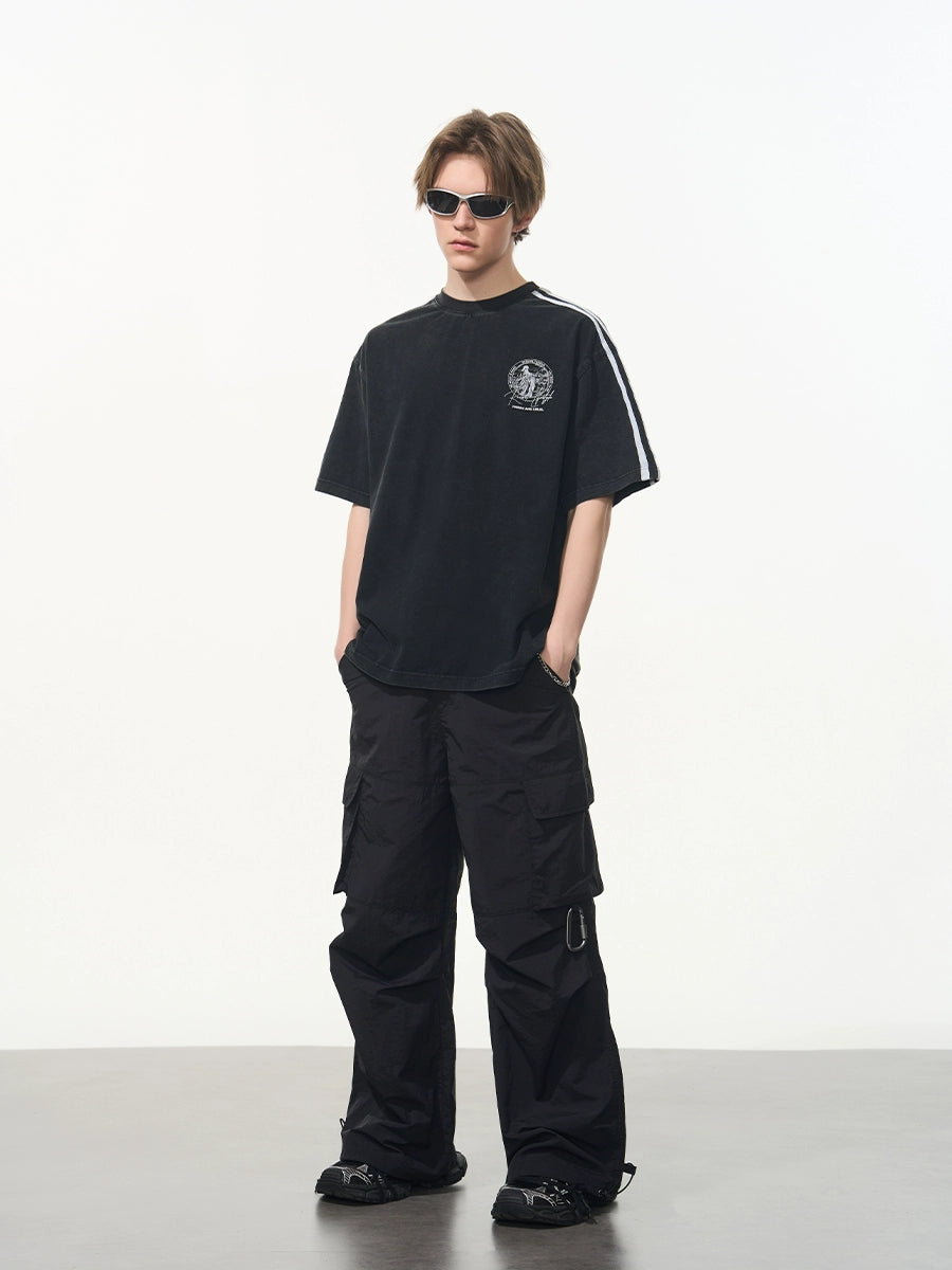 Harsh and Cruel Patchwork Striped Retro Tee