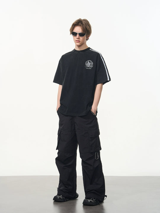 Harsh and Cruel Patchwork Striped Retro Tee