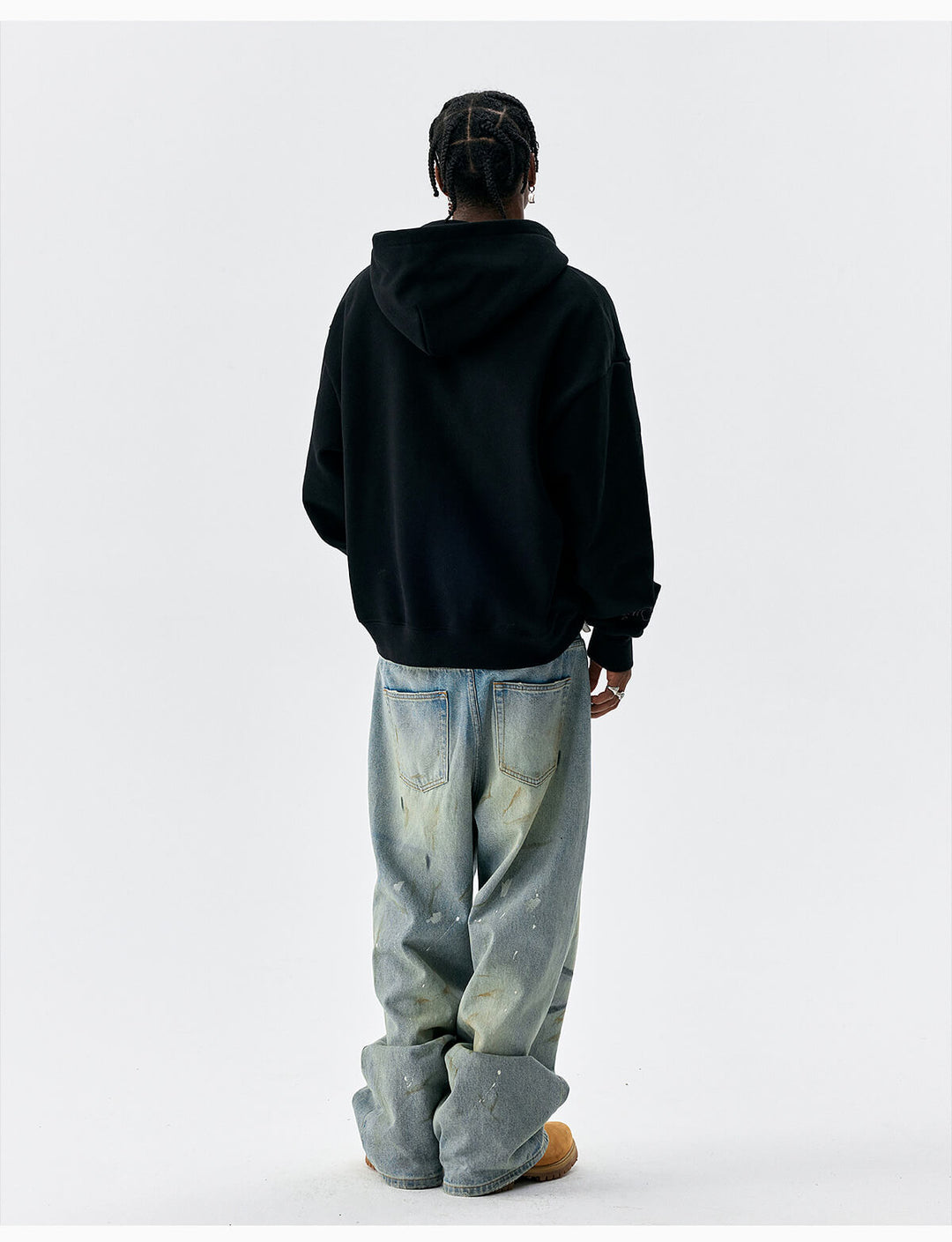 MEDM Flower Embroidered Zip Up Hoodie | Face 3 Face