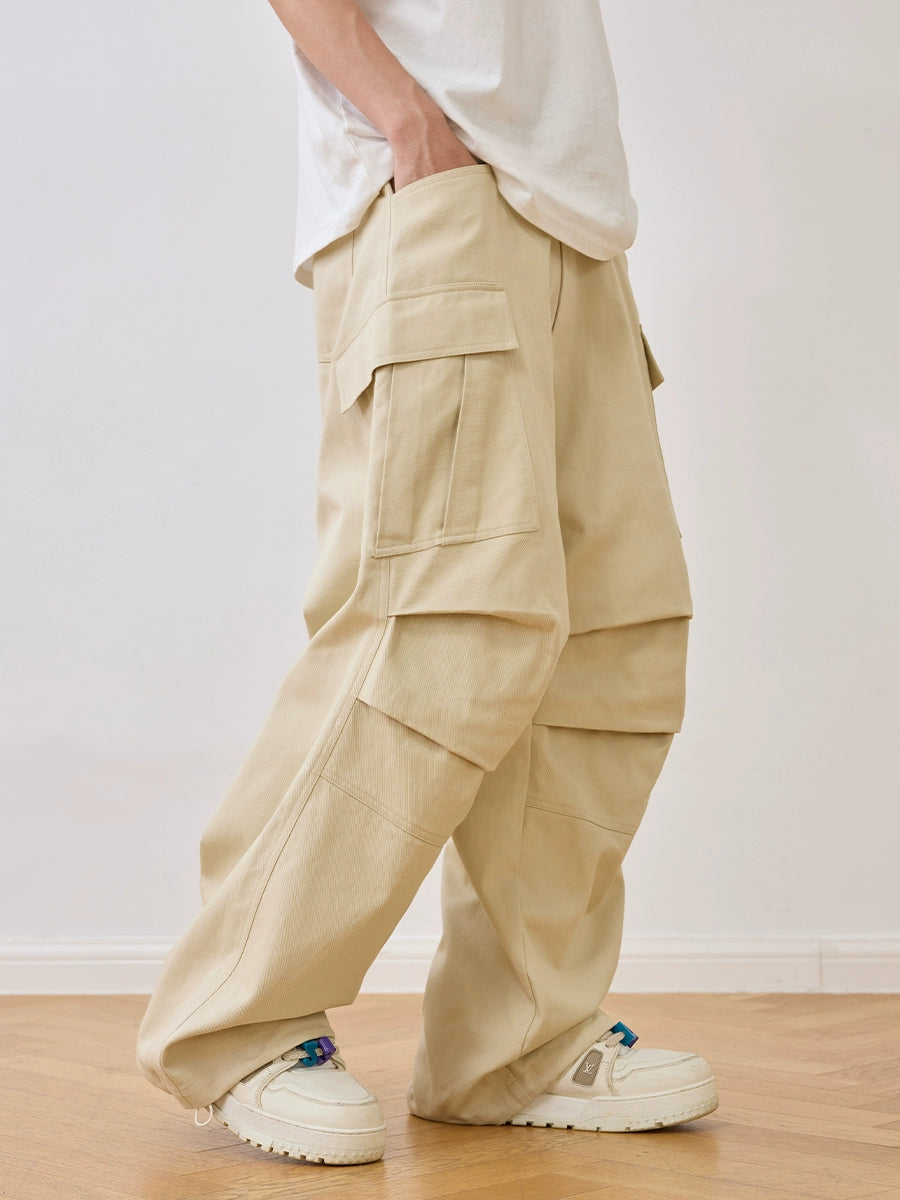 Harsh and Cruel Pleated Paratrooper Work Cargo Pants | Face 3 Face