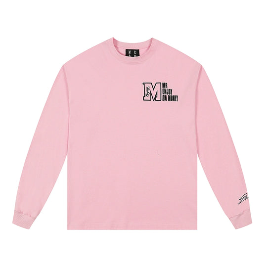 MEDM M Logo Embroidered Long Sleeve Tee | Face 3 Face