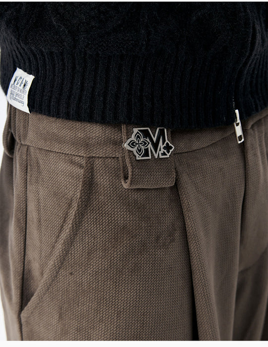 MEDM Drape Tuck Work Baggy Pants | Face 3 Face