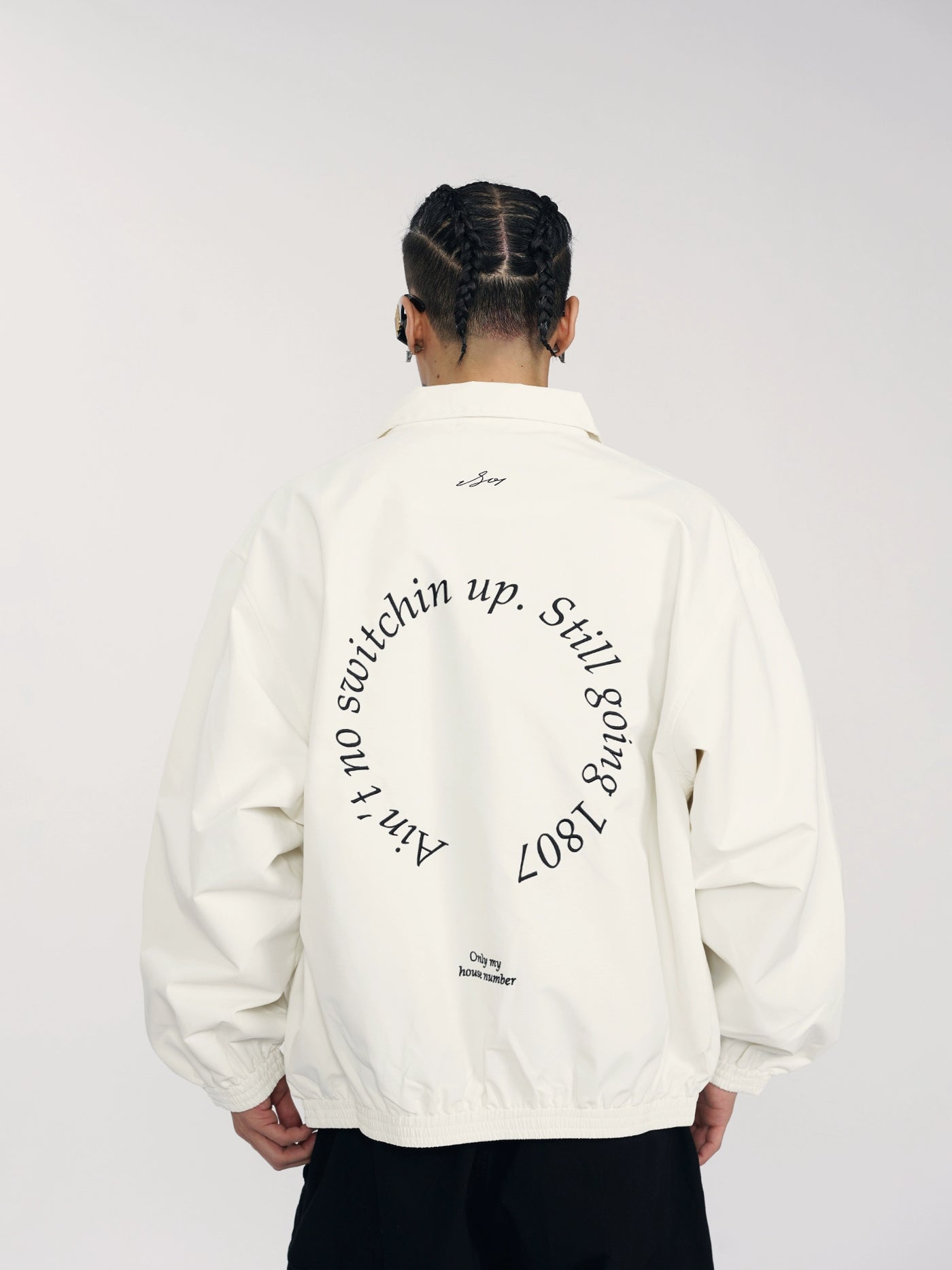 1807 Round Font Embroidered Coach Jacket | Face 3 Face