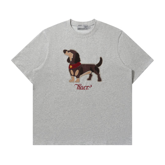 Harsh and Cruel Dachshund 3D Patch Embroidered Tee | Face 3 Face