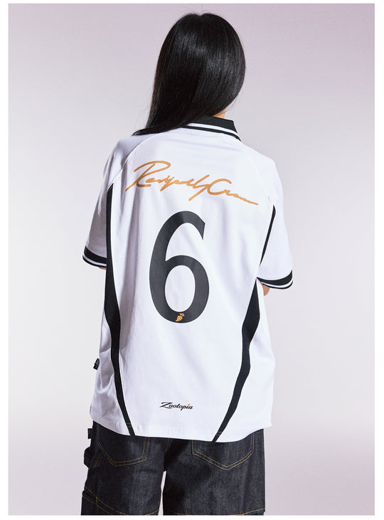 Remedy HONEYBUNNY Rabbit Embroidered Soccer Jersey Polo Shirt | Face 3 Face