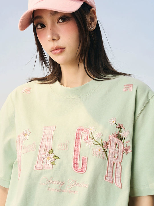 Harsh and Cruel HACR Floral Plaid 3D Embroidered Tee | Face 3 Face