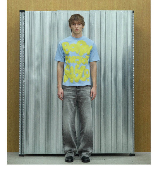 S45 Graffiti Letter Print Short Sleeve Tee | Face 3 Face