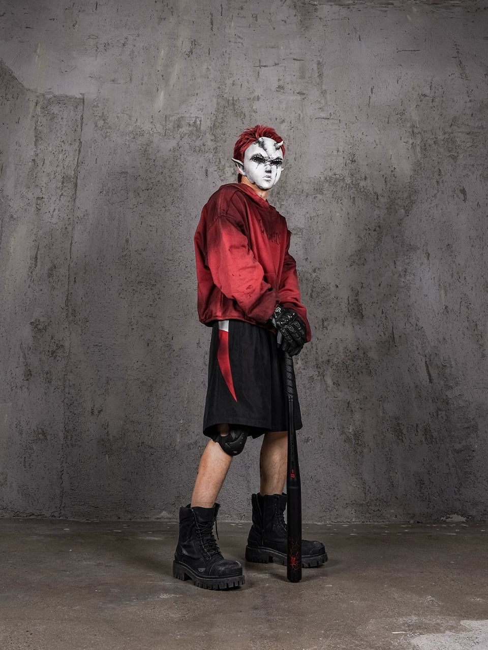 UNDERWATER Dirty Dye Aged Colorblock Nylon Shorts | Face 3 Face