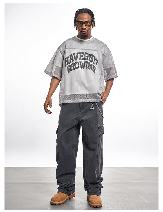 F3F Select Letter Printed Logo Mesh Hockey Jersey Tee | Face 3 Face