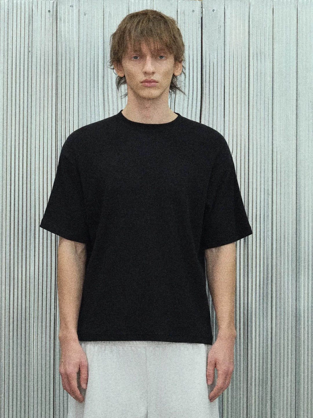 S45 Plain Ribbed Short Sleeve Tee | Face 3 Face