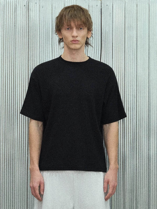 S45 Plain Ribbed Short Sleeve Tee | Face 3 Face