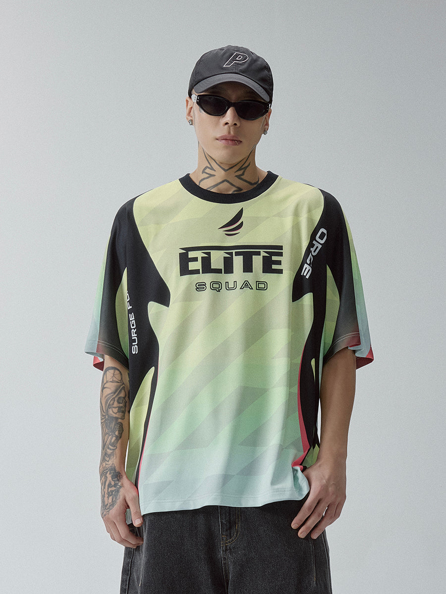 F2CE Quick-Drying Contrast Panel Printed Uniform Jersey | Face 3 Face