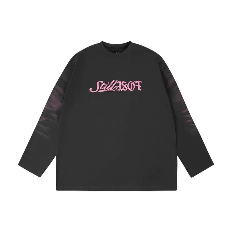 1807 ROLLTHEDICE Vintage Printed Whisker Effect Long Sleeve Tee | Face 3 Face