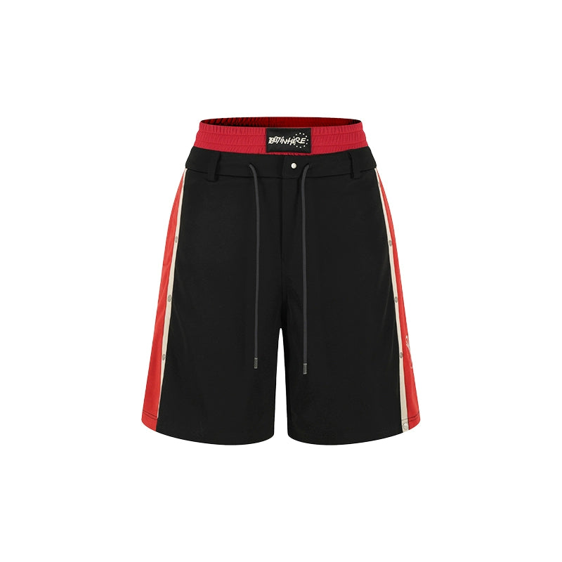 1807 Double Waist Layer Contrast Shorts | Face 3 Face