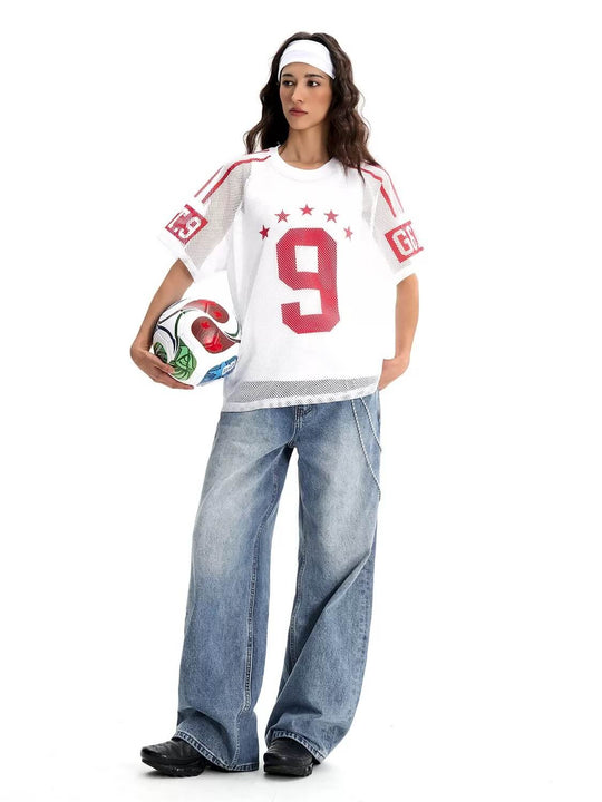F3F Select Star Number 9 Mesh Short Sleeve Jersey | Face 3 Face