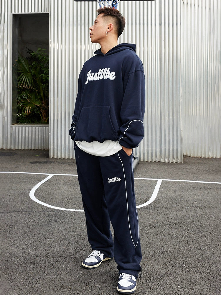 JUST VIBE Phantom Logo Reflective Line Hoodie | Face 3 Face