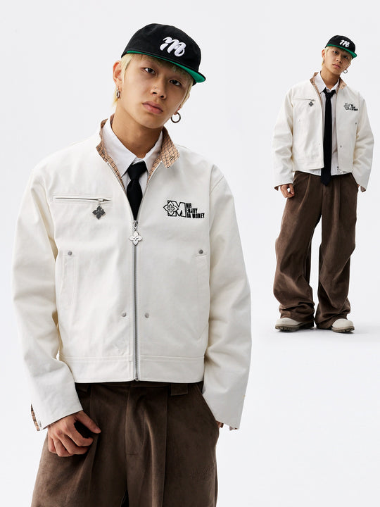 MEDM Plaid Lined Work Jacket | Face 3 Face