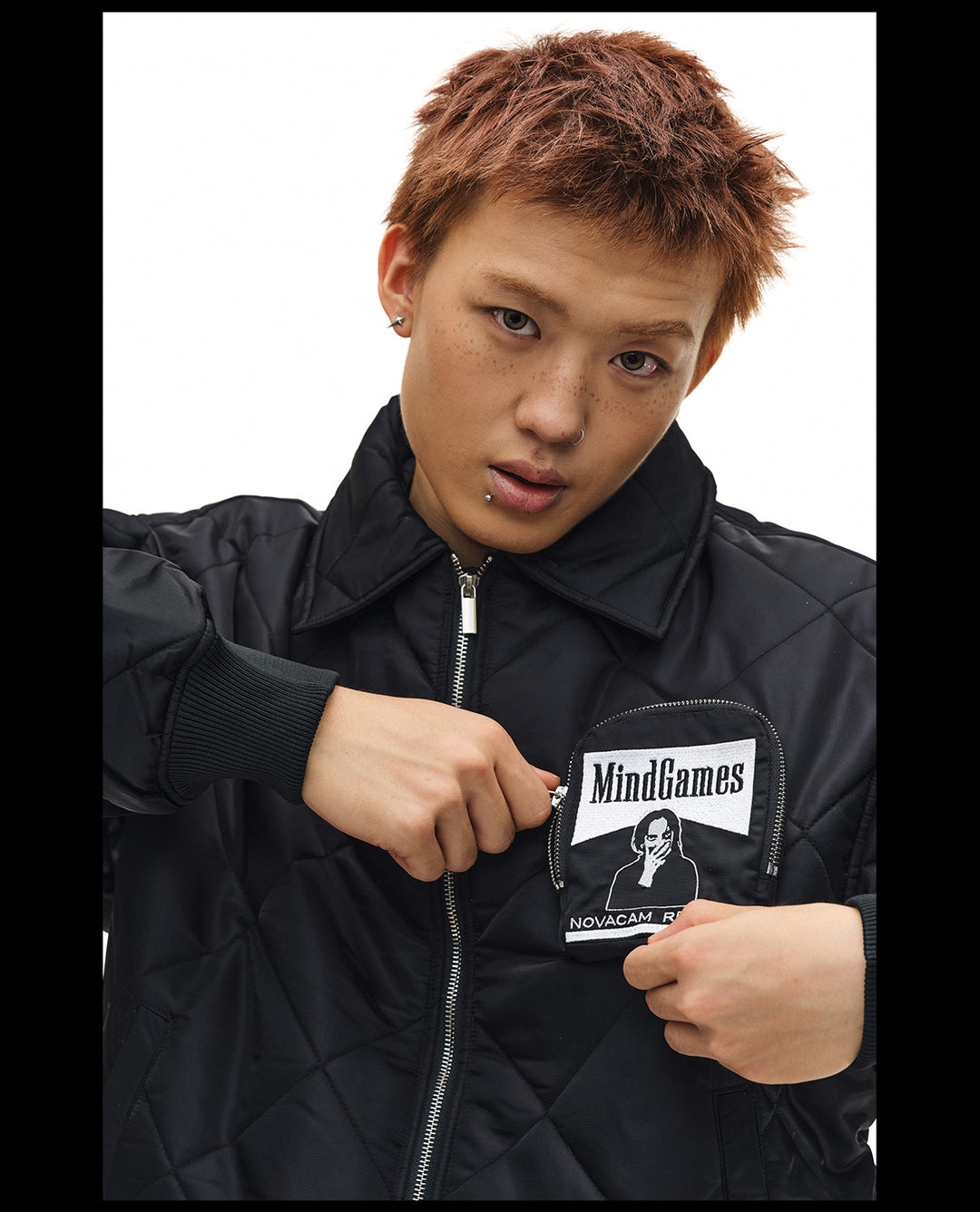 NOVACAM Diamond Plaid Quilted Puffer Jacket | Face 3 Face